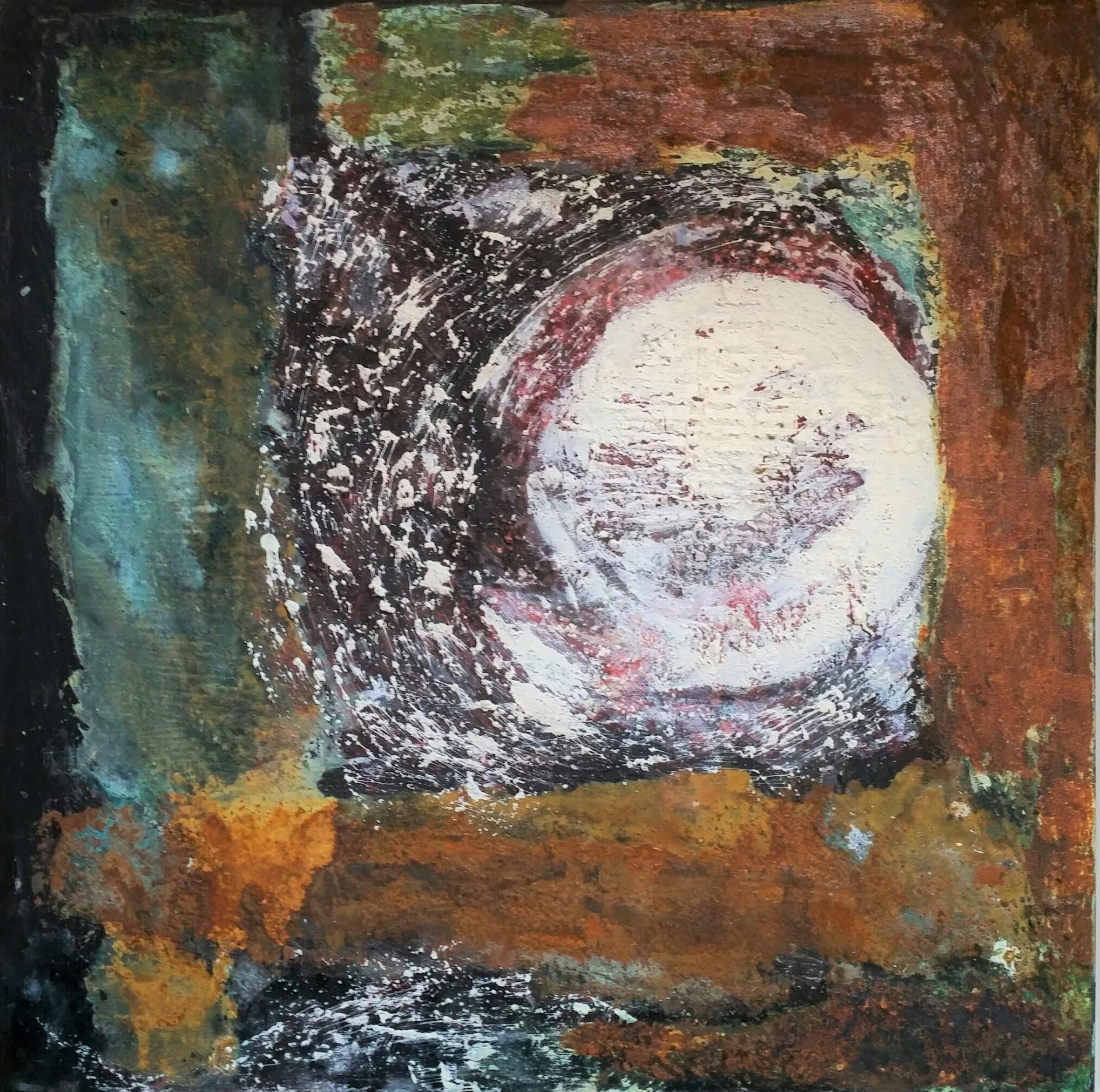 Vollmond - 40x40cm